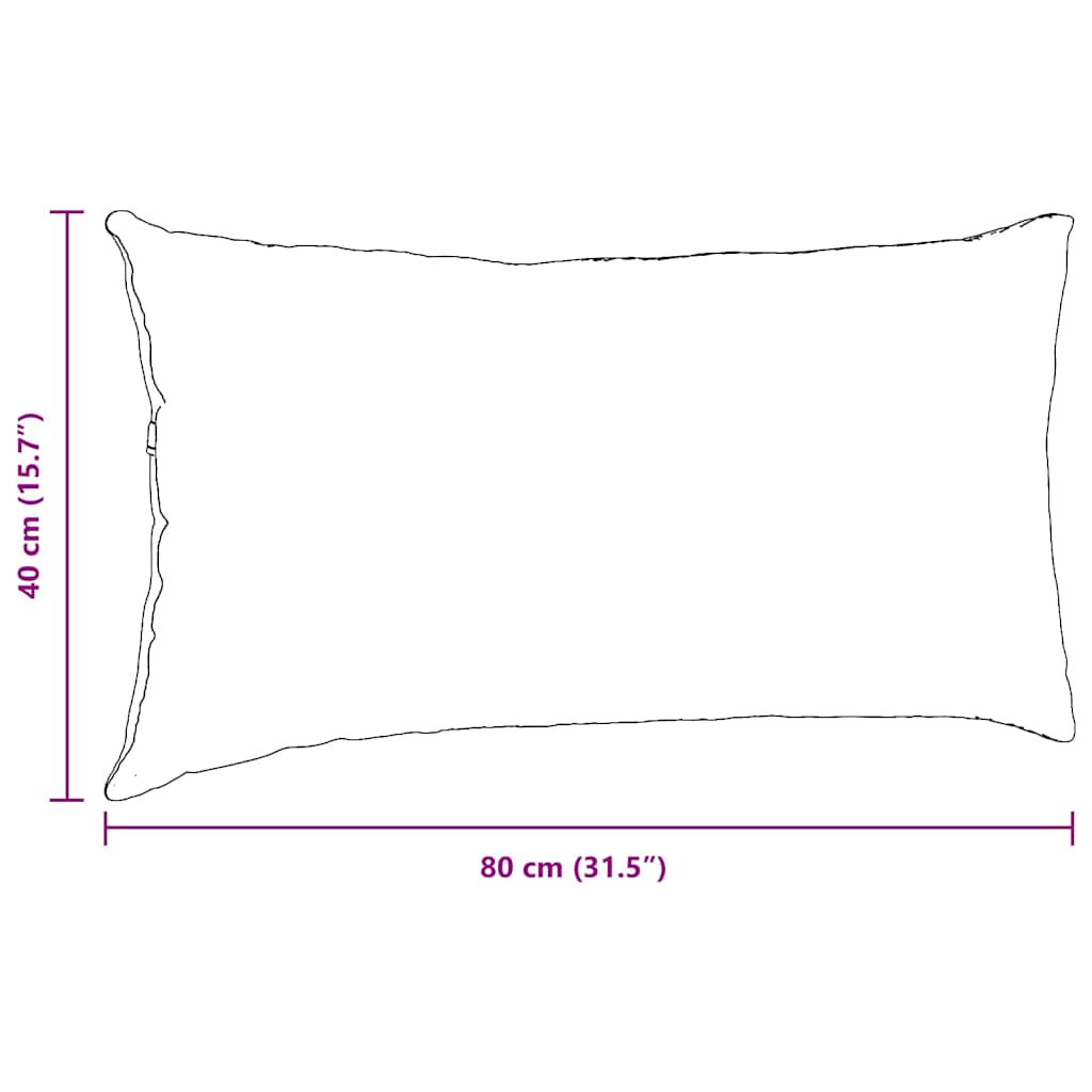 Cuscini da Divano 2 pcs Grigio scuro 80 x 40 cm Tessuto | homemem39