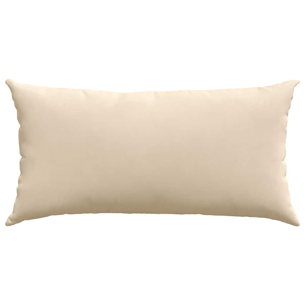 Cuscini da Divano 2 pcs Crema 80 x 40 cm Tessuto | homemem39