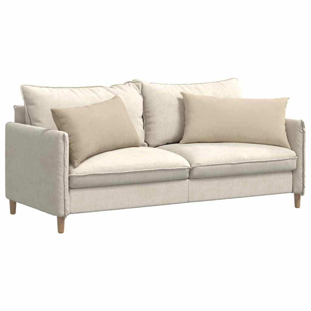 Cuscini da Divano 2 pcs Crema 80 x 40 cm Tessuto | homemem39