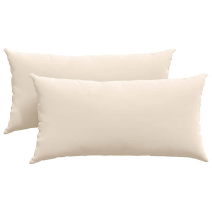 Cuscini da Divano 2 pcs Beige 80 x 40 cm Tessuto | homemem39