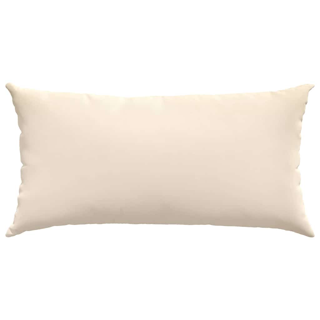 Cuscini da Divano 2 pcs Beige 80 x 40 cm Tessuto | homemem39