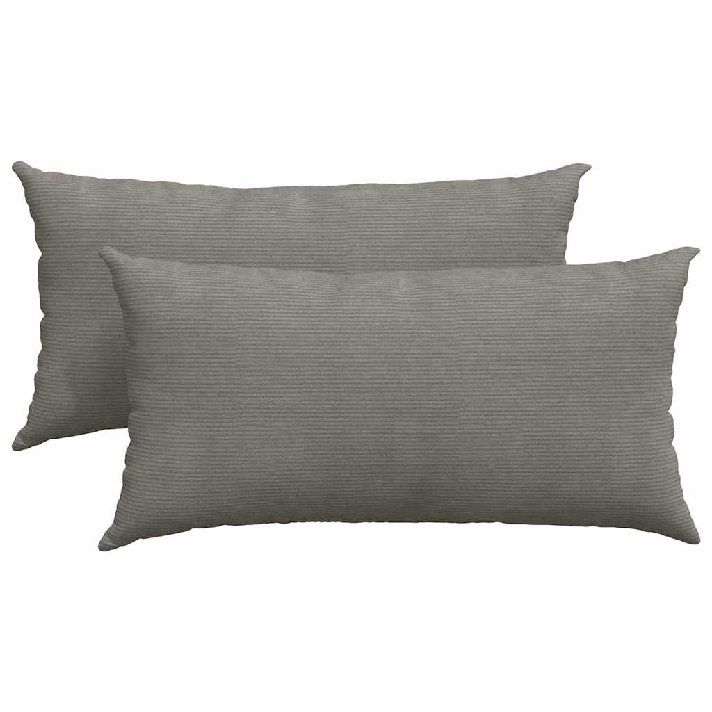 Cuscini da Divano 2 pcs Grigio chiaro 80 x 40 cm | homemem39