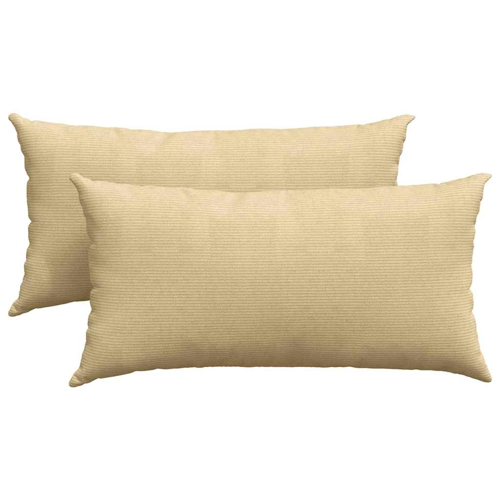 Cuscini da Divano 2 pcs Grigio Verde 80 x 40 cm | homemem39