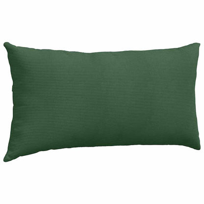 Cuscini da Divano 2 pcs Verde Scuro 80 x 40 cm Tessuto in Cords | homemem39