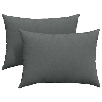 Cuscini da Divano 2 pcs Grigio scuro 70 x 50 cm Tessuto | homemem39