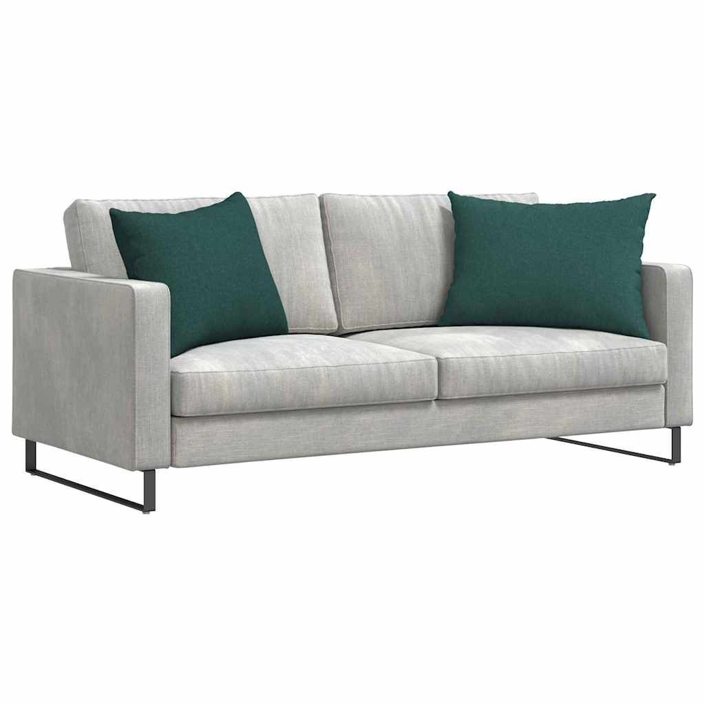 Cuscini da Divano 2 pcs Verde Scuro 70 x 50 cm Tessuto | homemem39