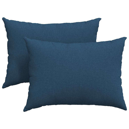 Cuscini da Divano 2 pcs Blu 70 x 50 cm Tessuto | homemem39