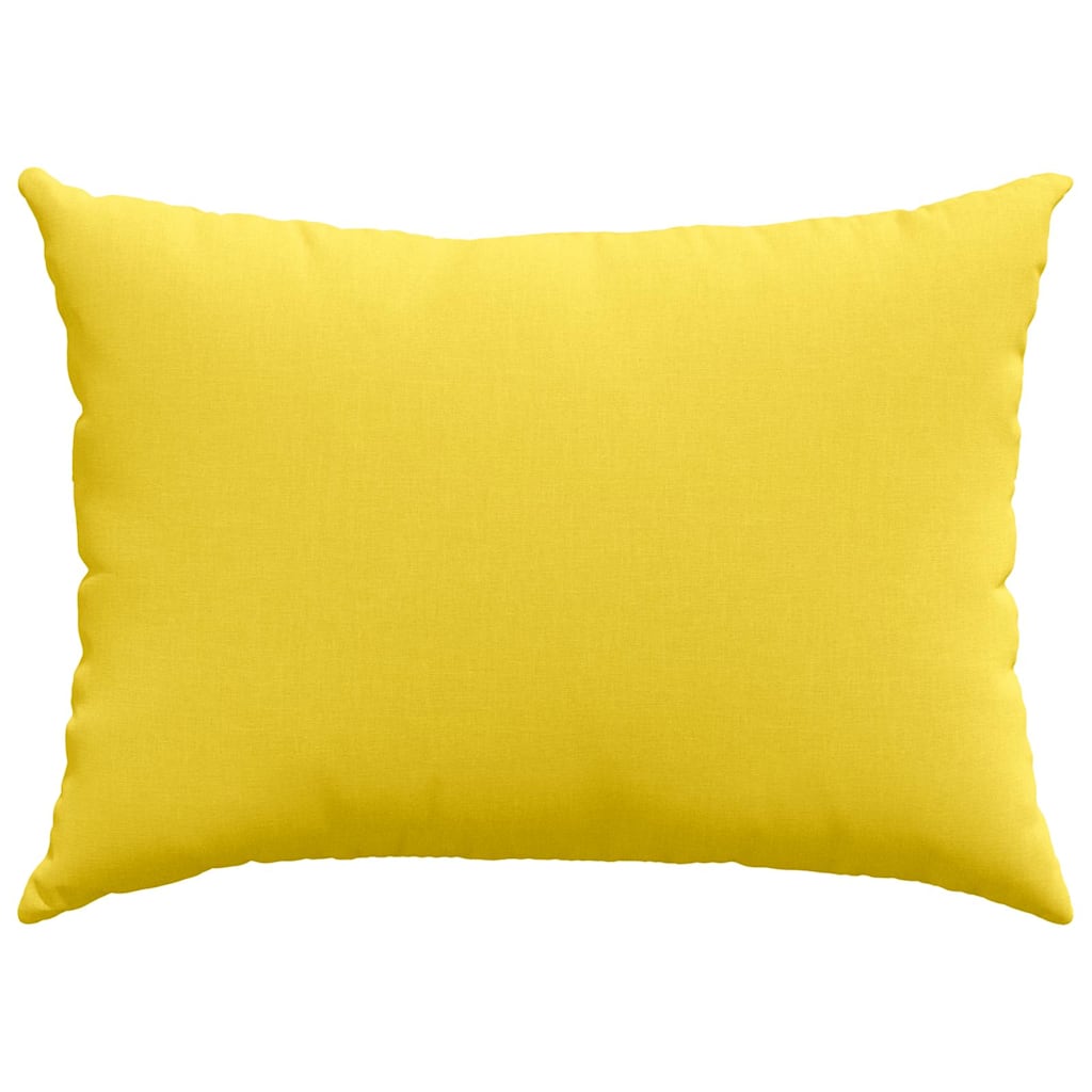 Cuscini da Divano 2 pcs Giallo Chiaro 70 x 50 cm Tessuto | homemem39