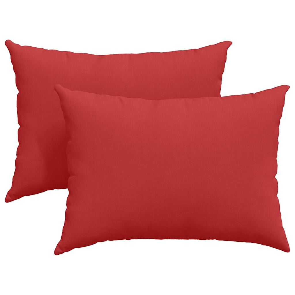 Cuscini da Divano 2 pcs Rosso 70 x 50 cm Tessuto | homemem39