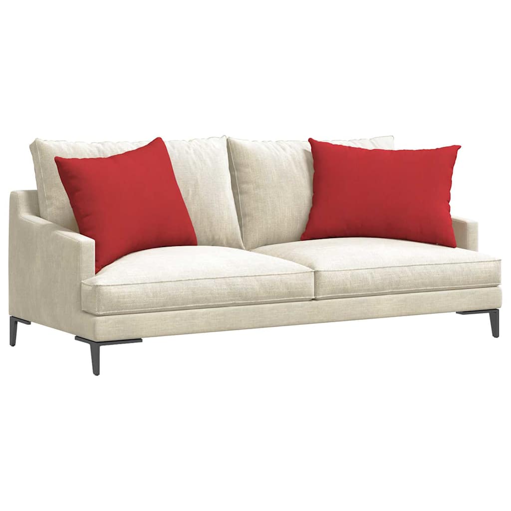 Cuscini da Divano 2 pcs Rosso 70 x 50 cm Tessuto | homemem39