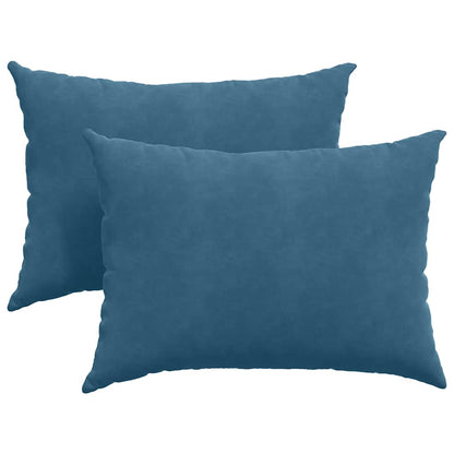 Cuscini da Divano 2 pcs Blu 70 x 50 cm Tessuto in Cords | homemem39