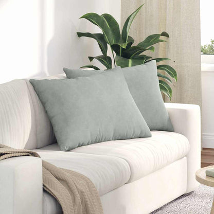 Cuscini da Divano 2 pcs Grigio chiaro 70 x 50 cm | homemem39