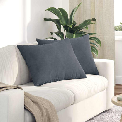Cuscini da Divano 2 pcs Grigio scuro 70 x 50 cm | homemem39