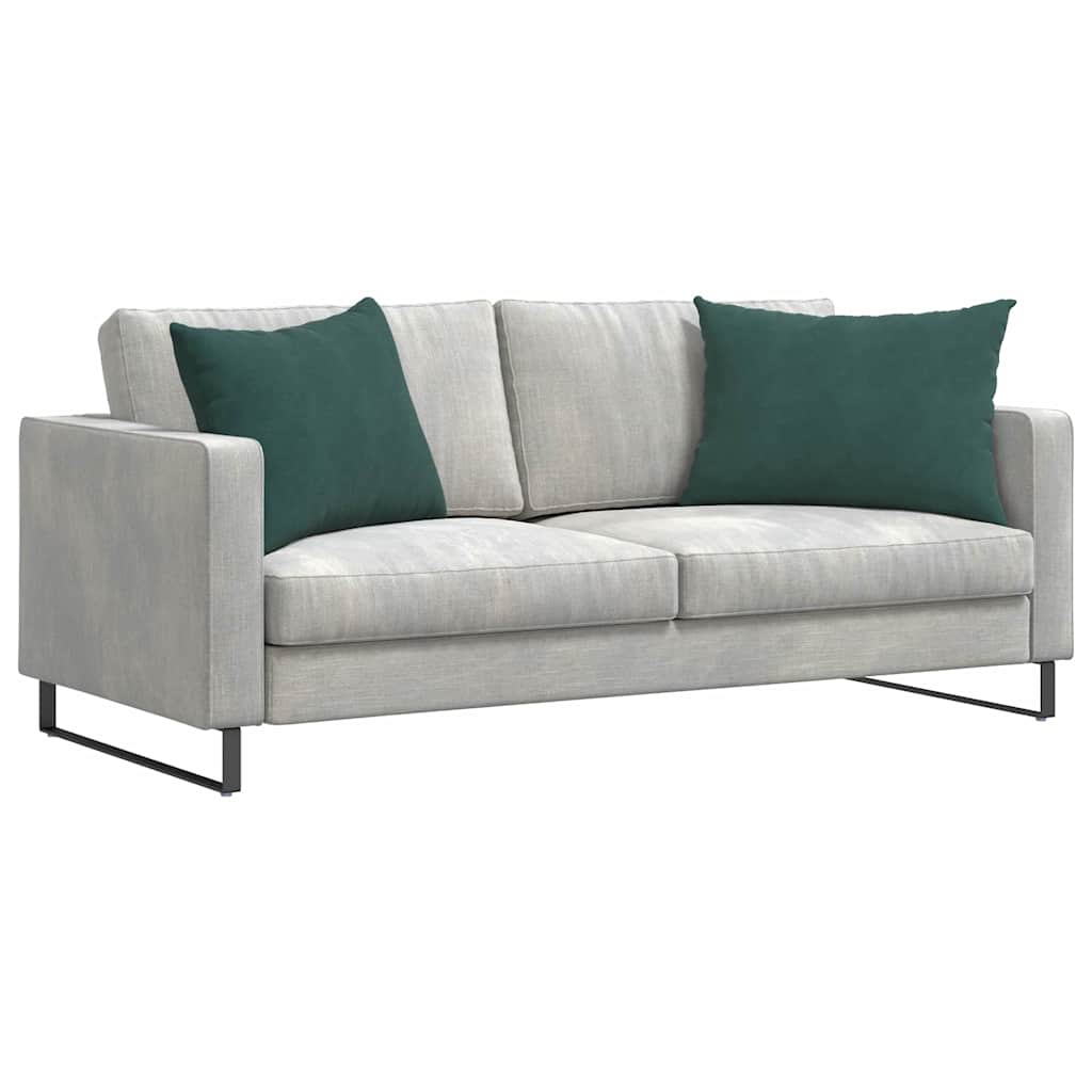 Cuscini da Divano 2 pcs Verde Scuro 70 x 50 cm Tessuto in Cords | homemem39