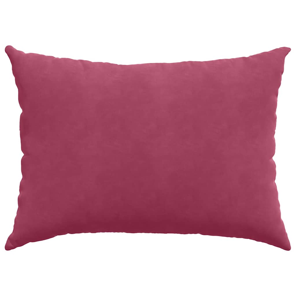 Cuscini da Divano 2 pcs Rosso Vino 70 x 50 cm Tessuto in Cords | homemem39