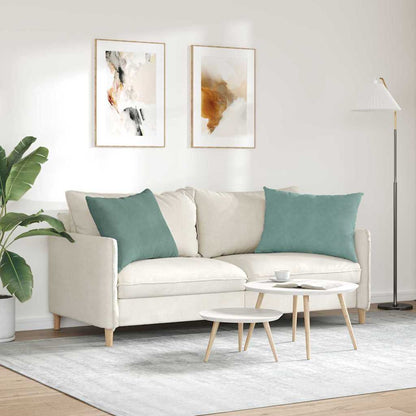Cuscini da Divano 2 pcs Verde Mare 70 x 50 cm Tessuto in Cords | homemem39