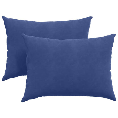 Cuscini da Divano 2 pcs Blu Polizia 70 x 50 cm Tessuto in Cords | homemem39