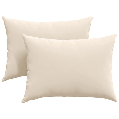 Cuscini da Divano 2 pcs Beige 70 x 50 cm Tessuto | homemem39