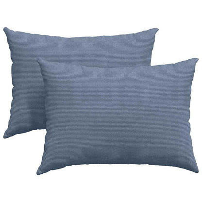 Cuscini da Divano 2 pcs Blu 70 x 50 cm Tessuto in Cords | homemem39