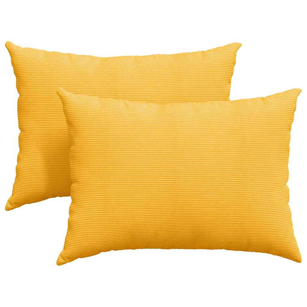 Cuscini da Divano 2 pcs Giallo Chiaro 70 x 50 cm | homemem39