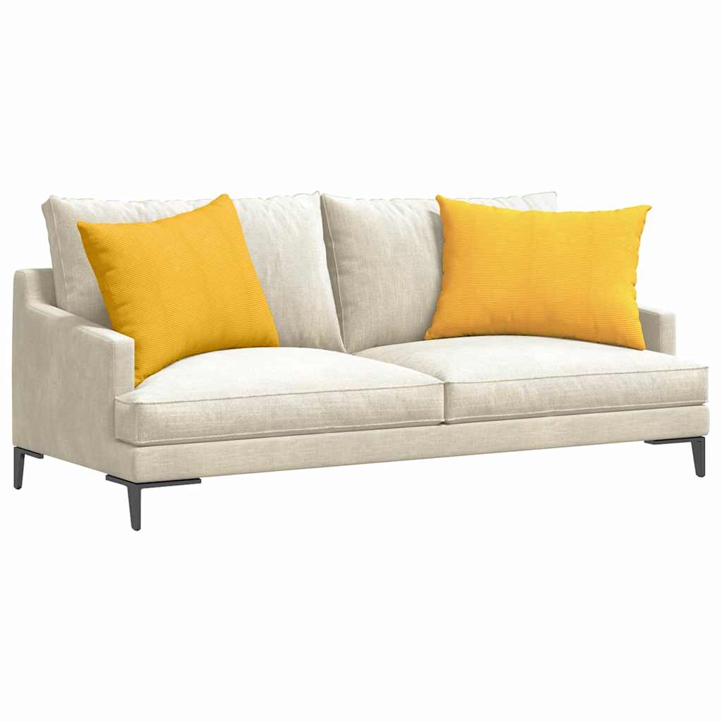 Cuscini da Divano 2 pcs Giallo Chiaro 70 x 50 cm | homemem39