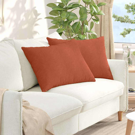 Cuscini da Divano 2 pcs Rosso Arancio 70 x 50 cm | homemem39