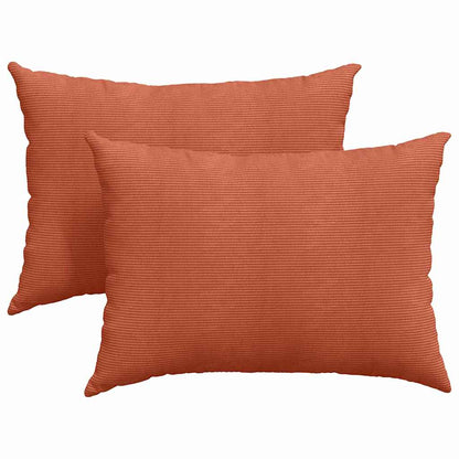 Cuscini da Divano 2 pcs Rosso Arancio 70 x 50 cm | homemem39