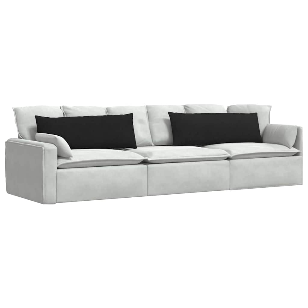 Cuscini da Divano 2 pcs Nero 120 x 40 cm Tessuto | homemem39