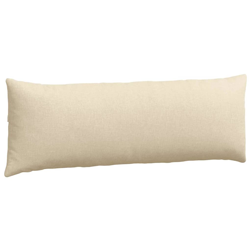 Cuscini da Divano 2 pcs Crema 120 x 40 cm Tessuto | homemem39