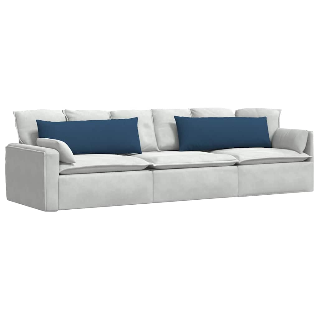 Cuscini da Divano 2 pcs Blu 120 x 40 cm Tessuto | homemem39