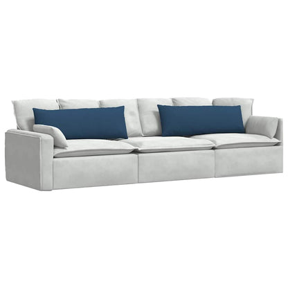 Cuscini da Divano 2 pcs Blu 120 x 40 cm Tessuto | homemem39