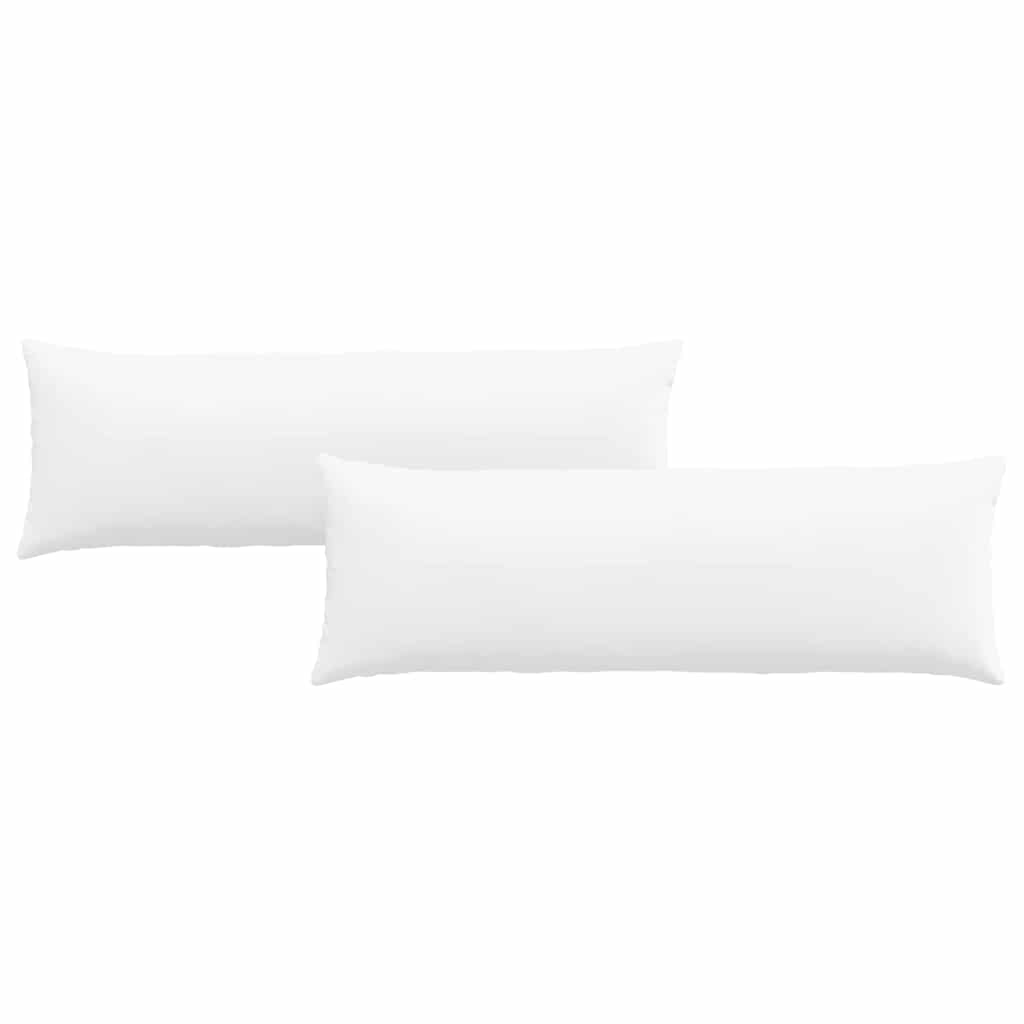 Cuscini da Divano 2 pcs Bianco 120 x 40 cm Tessuto | homemem39