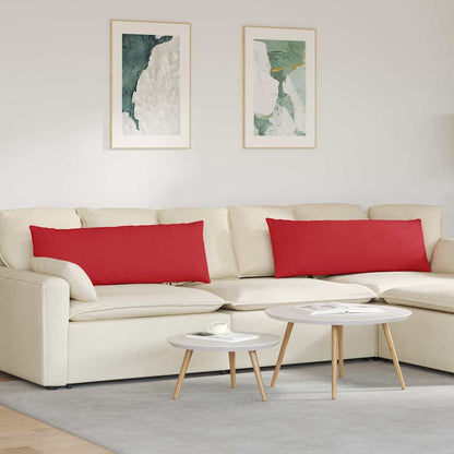 Cuscini da Divano 2 pcs Rosso 120 x 40 cm Tessuto | homemem39