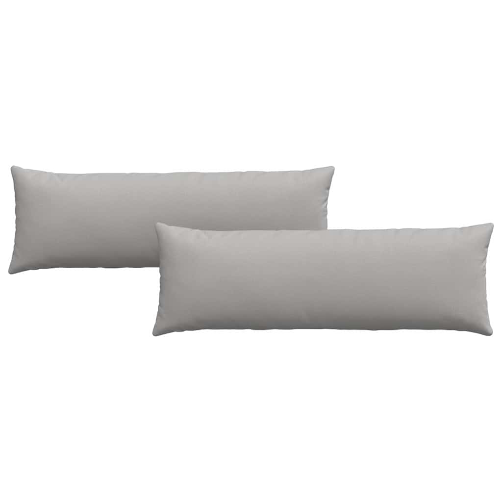 Cuscini da Divano 2 pcs Grigio Nuvola 120 x 40 cm Tessuto | homemem39
