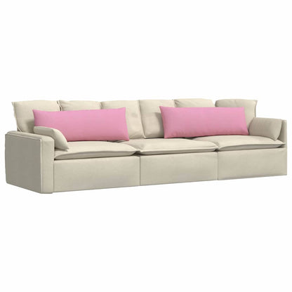 Cuscini da Divano 2 pcs Rosa 120 x 40 cm Tessuto | homemem39