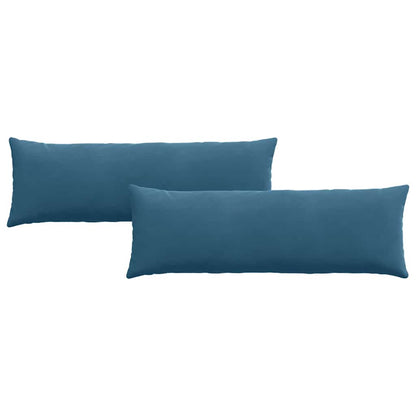 Cuscini da Divano 2 pcs Blu 120 x 40 cm Tessuto in Cords | homemem39