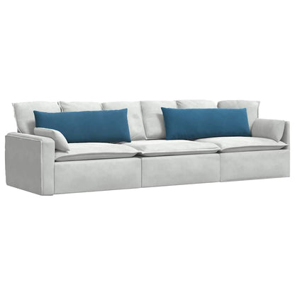 Cuscini da Divano 2 pcs Blu 120 x 40 cm Tessuto in Cords | homemem39