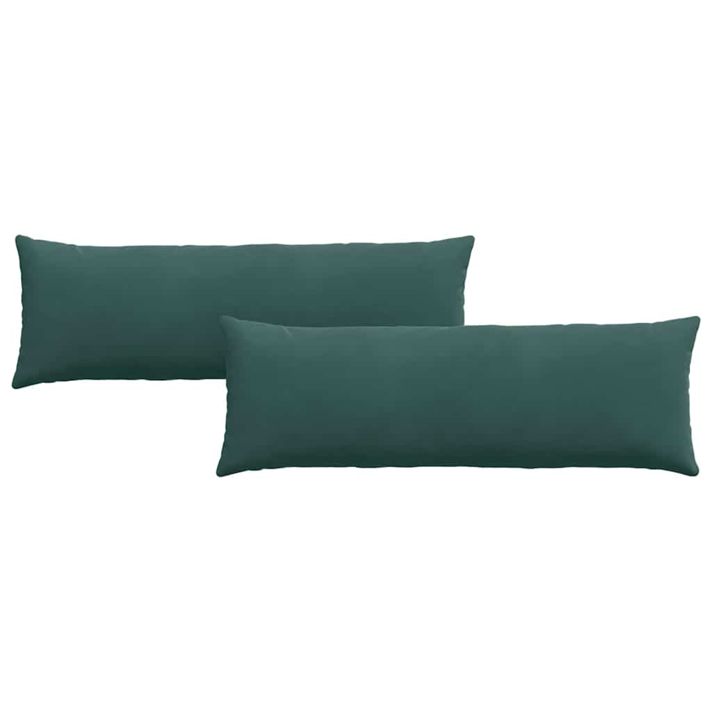 Cuscini da Divano 2 pcs Verde Scuro 120 x 40 cm | homemem39