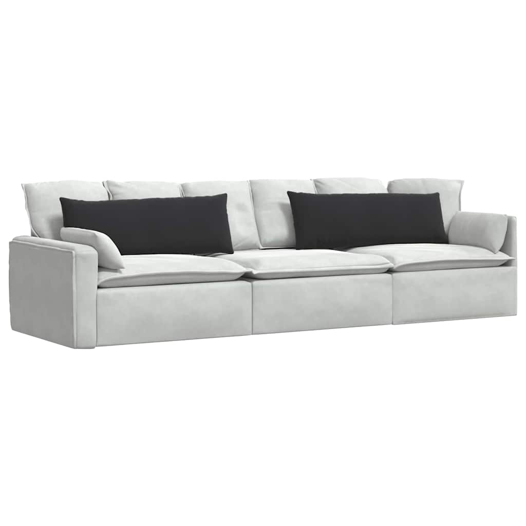 Cuscini da Divano 2 pcs Nero 120 x 40 cm Tessuto in Cords | homemem39