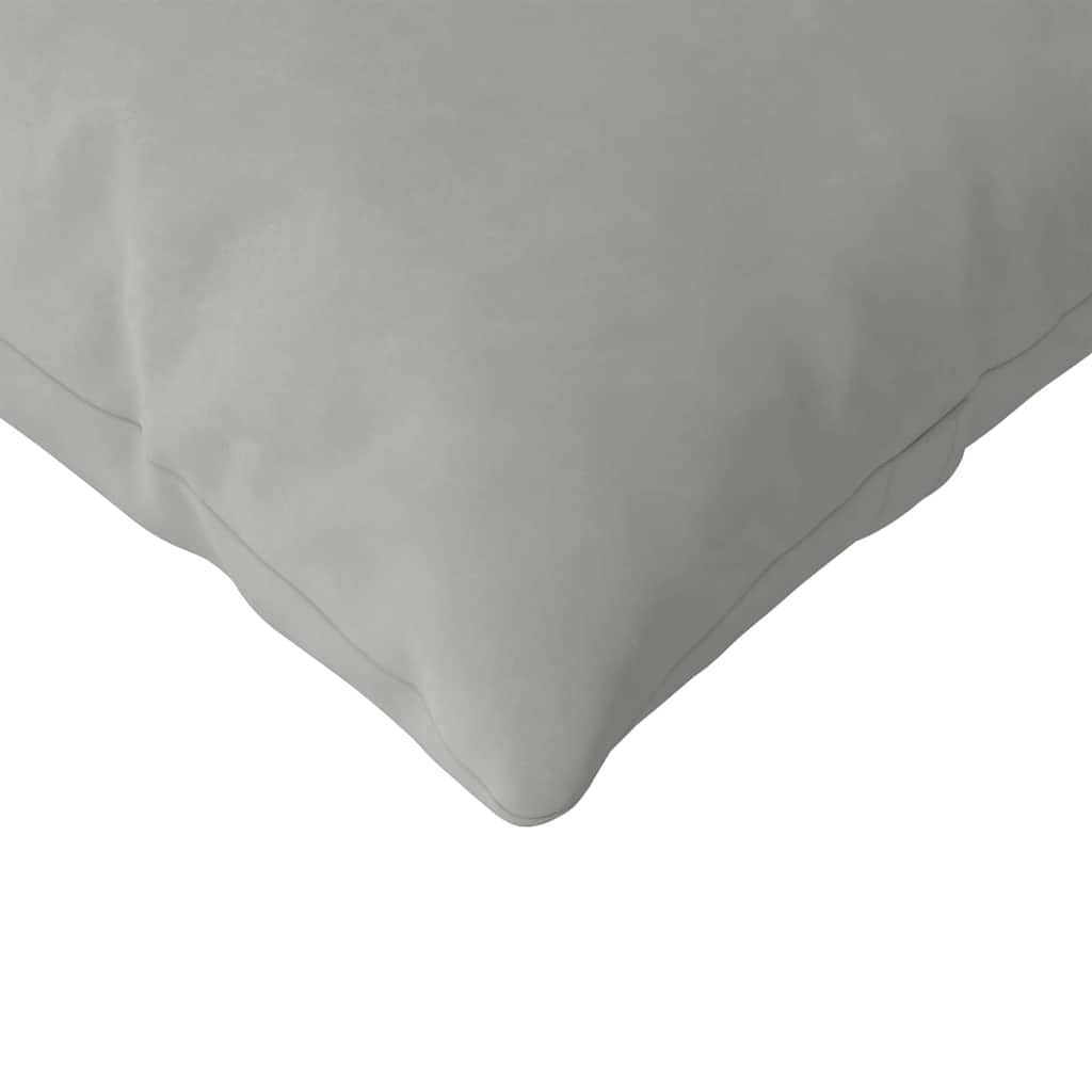 Cuscini da Divano 2 pcs Grigio chiaro 120 x 40 cm Tessuto | homemem39