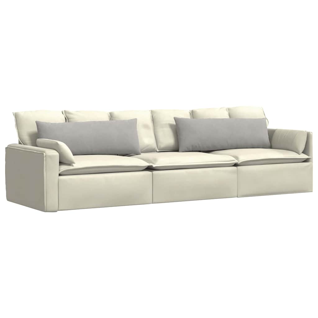 Cuscini da Divano 2 pcs Grigio chiaro 120 x 40 cm Tessuto | homemem39