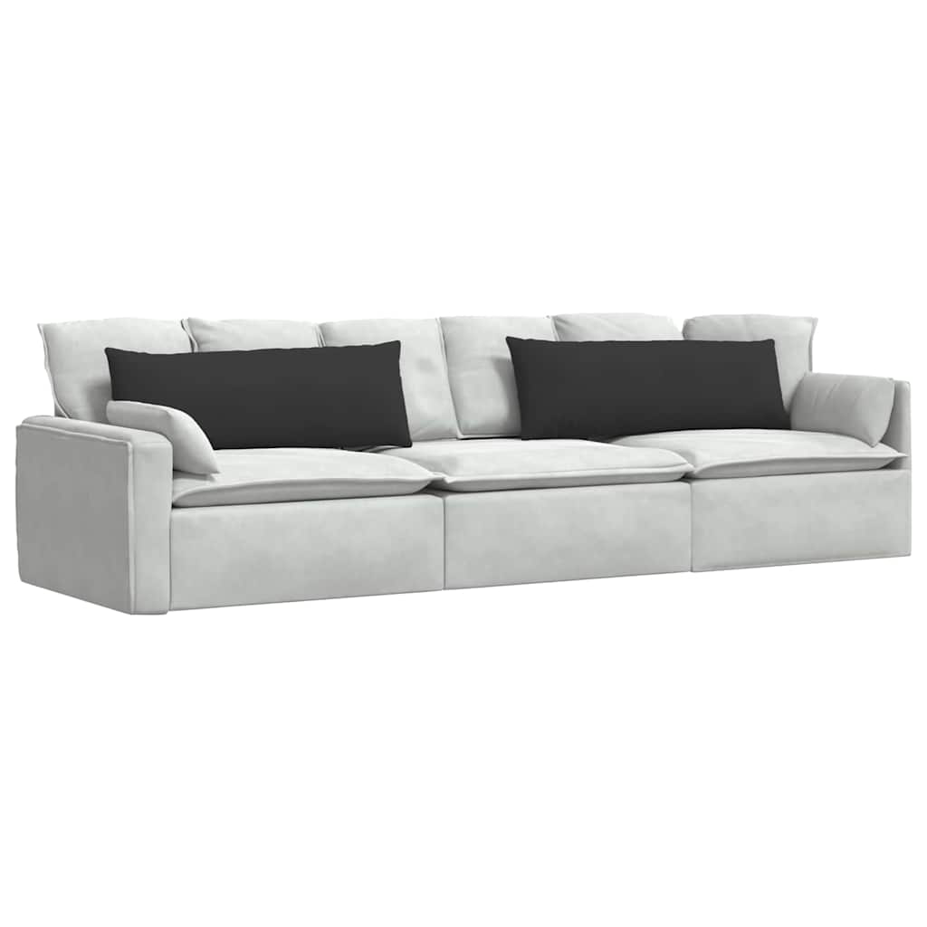 Cuscini da Divano 2 pcs Nero 120 x 40 cm Tessuto | homemem39