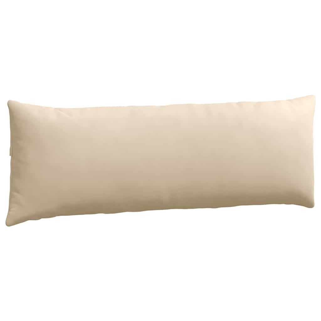 Cuscini da Divano 2 pcs Crema 120 x 40 cm Tessuto | homemem39