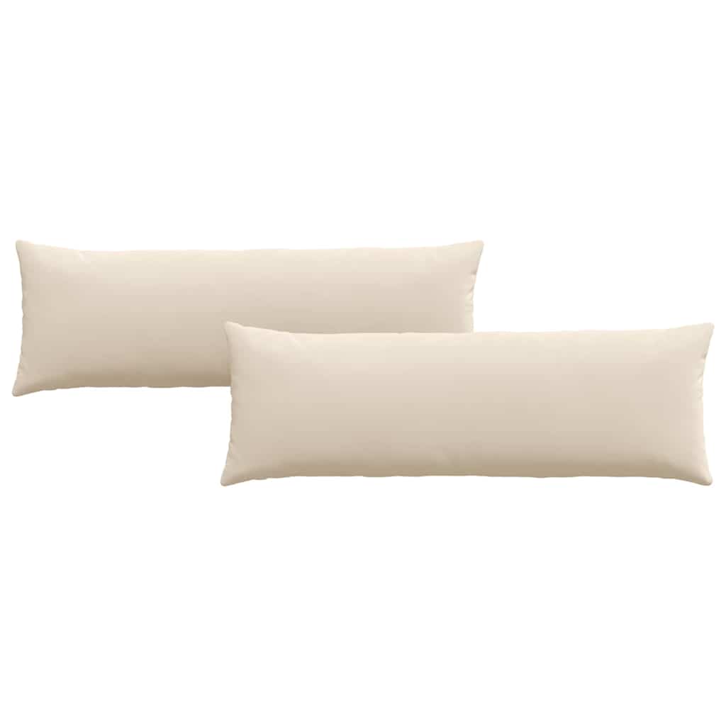 Cuscini da Divano 2 pcs Beige 120 x 40 cm Tessuto | homemem39