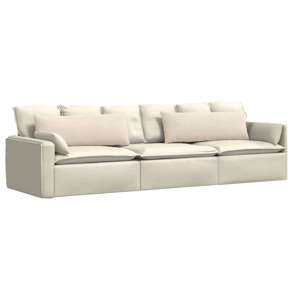 Cuscini da Divano 2 pcs Beige 120 x 40 cm Tessuto | homemem39