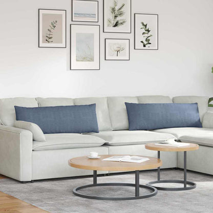 Cuscini da Divano 2 pcs Blu 120 x 40 cm Tessuto in Cords | homemem39