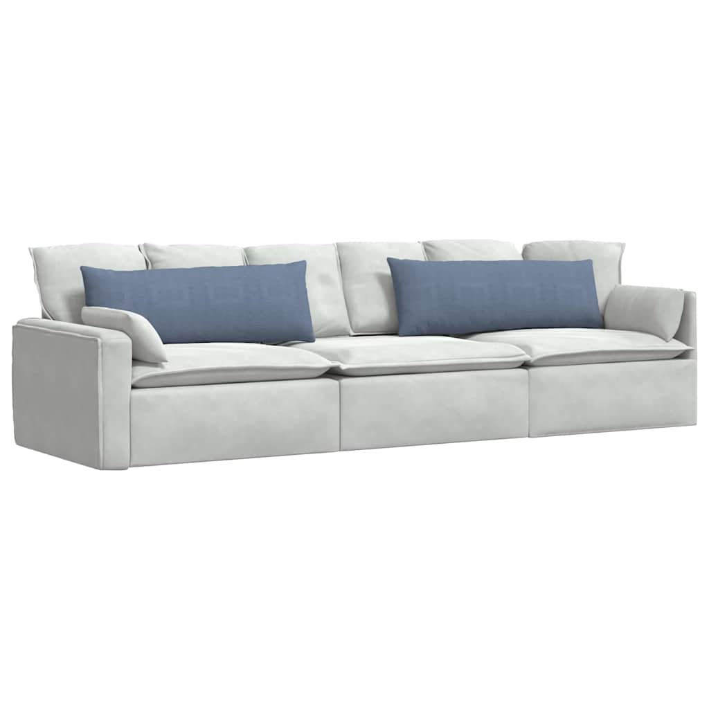 Cuscini da Divano 2 pcs Blu 120 x 40 cm Tessuto in Cords | homemem39