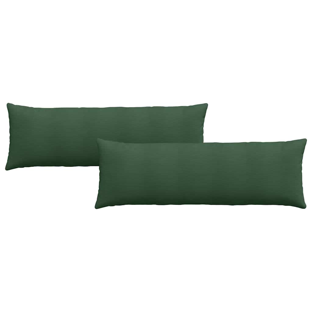 Cuscini da Divano 2 pcs Verde Scuro 120 x 40 cm | homemem39