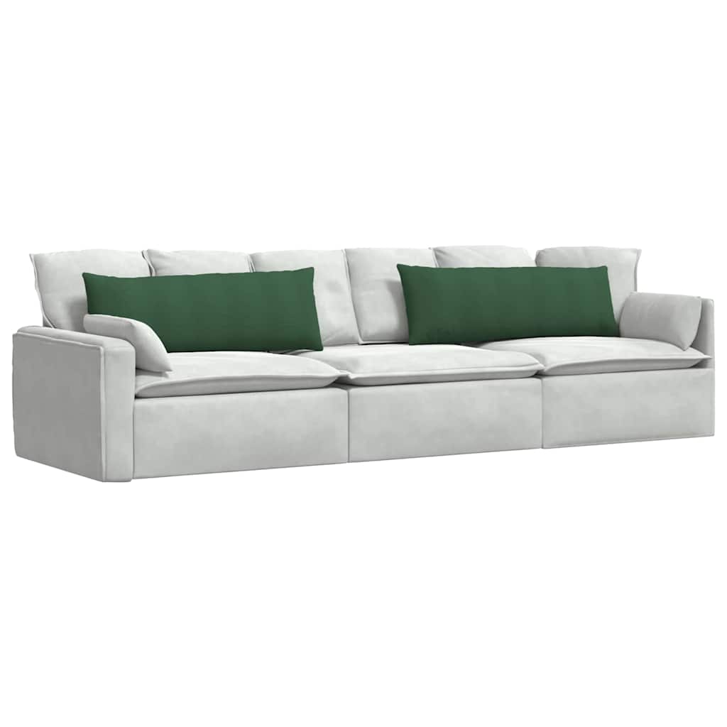Cuscini da Divano 2 pcs Verde Scuro 120 x 40 cm | homemem39