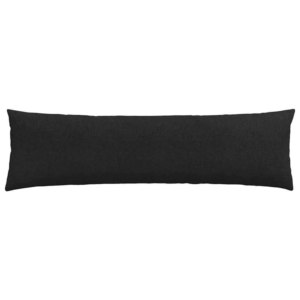 Cuscini da Divano 2 pcs Nero 145 x 40 cm Tessuto | homemem39